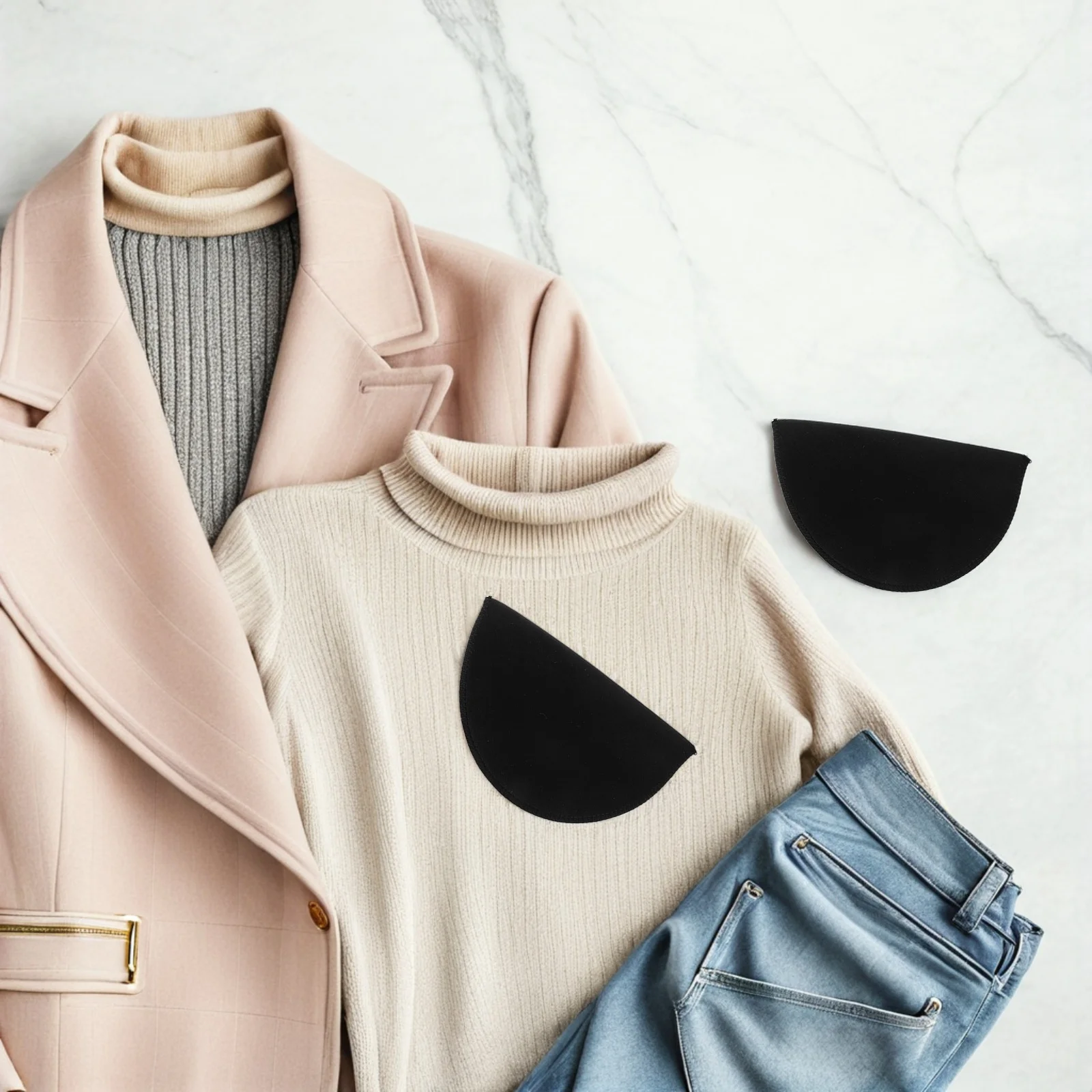 

Ladies Shoulder Pads Soft Shoulder Lifts Women's Clothing Padded Inserts Comfortable Fashion Casual Office Shirt Dress