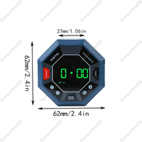 High-Precision Digital Inclinometer, 9-Sided Magnetic Laser Angle Finder Box, Multifunctional Level Tool with LCD Display