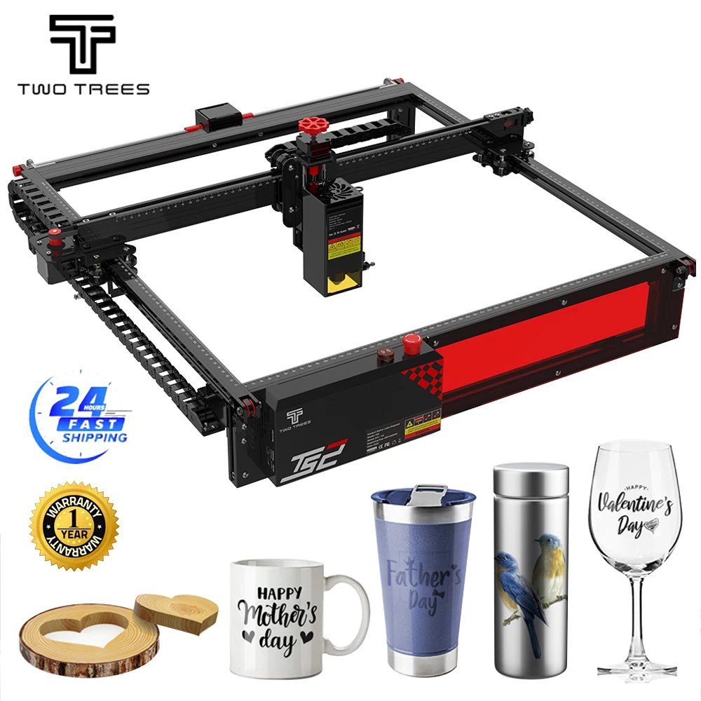 

TwoTrees 160W Laser Engraving Machine TS2 Auto Focus Metal CNC Laser Engraver Plywood Leather MDF Acrylic Cutting 410x410mm