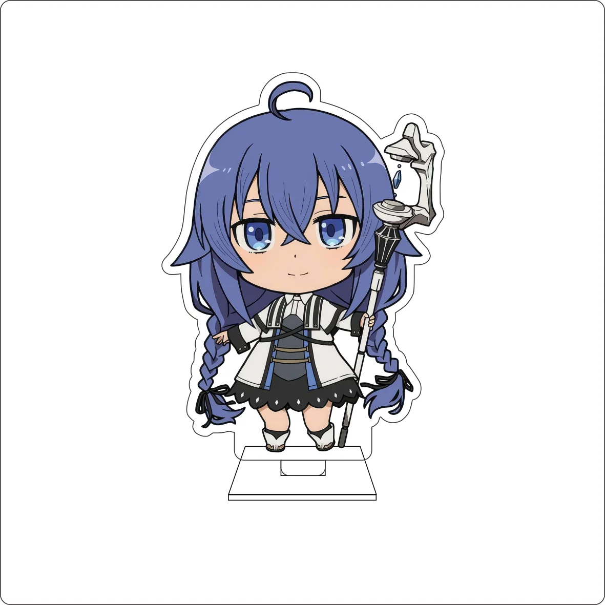 10CM Anime ‌Mushoku Tensei: Jobless Reincarnation Cosplay Cute Acrylic Figure Stand Plate Roxy Ornaments Gifts view 5
