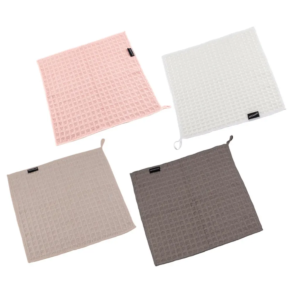 

4Pcs Countertop Dish Rag Cup Wipe Cloth Kitchen Dishcloths High Water Absorption Coffee Machine Clean Practical