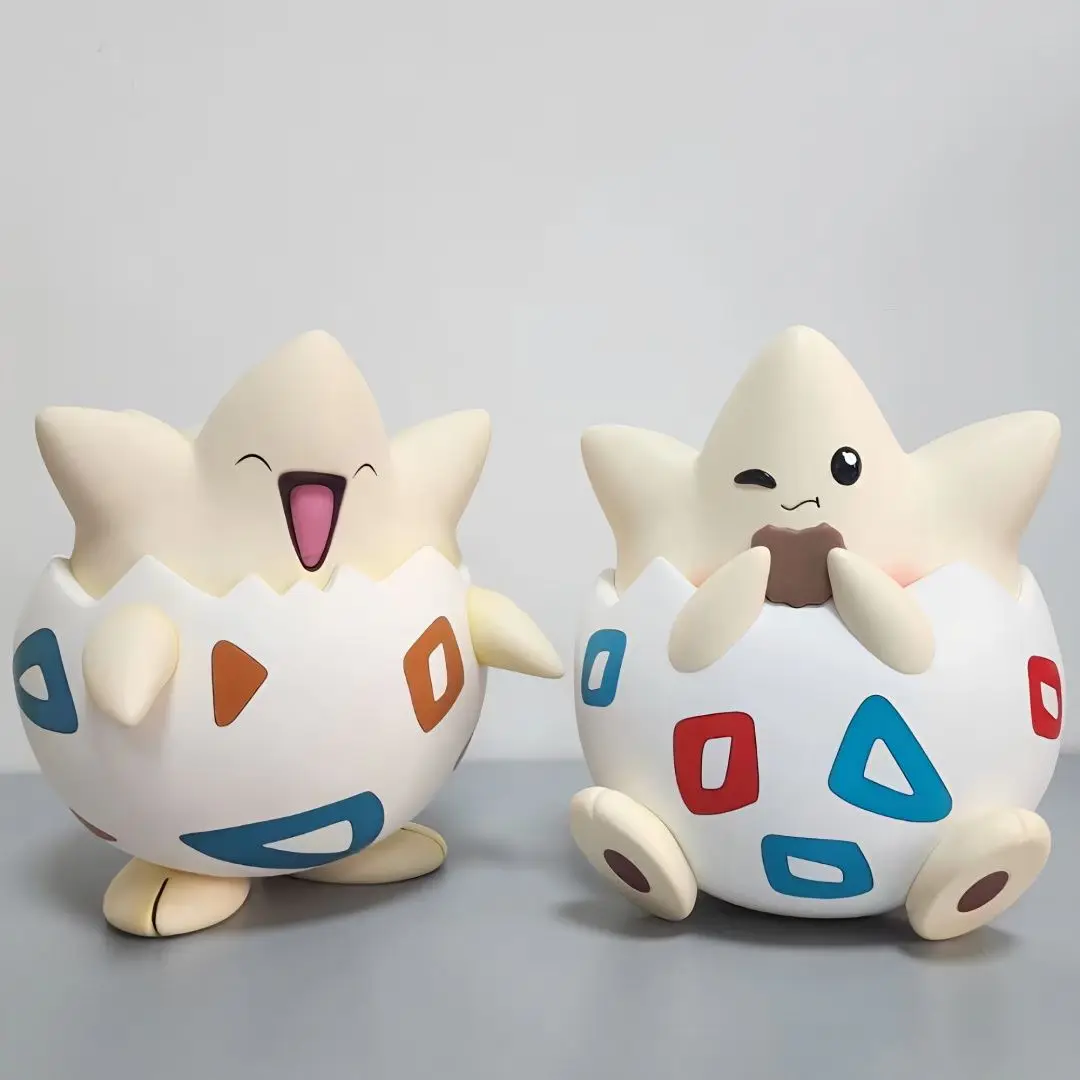 Figura Pokémon Anime para Crianças, bonecas modelo Togepi, estatueta de tamanho grande, figura de PVC, decoração do quarto, brinquedos colecionáveis, 1:1, 23cm