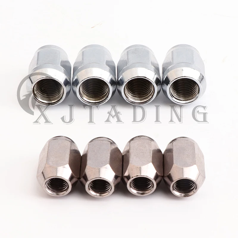 4Pcs M10X1.25 / M14x1.5 Chrome Wheel Hub Nut Fit For ATV Scooter Buggy UTV Quad Bike Vehicle Moto Alloy Aluminum Rim Wheel Parts