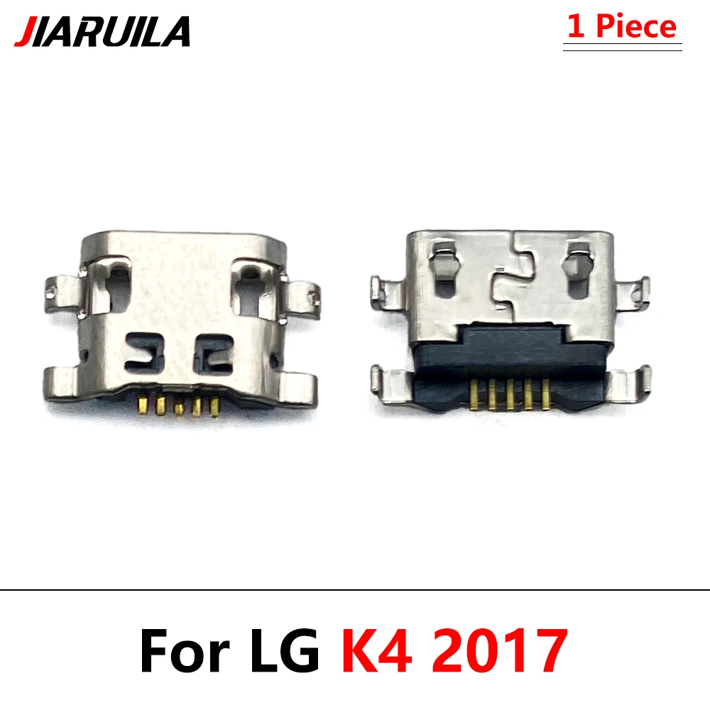 50 buah, colokan pengisi daya USB konektor Port pengisian Dock steker untuk LG K4 2017 K8 Plus K9 K10 2016 / 2017 K11 K12 Plus