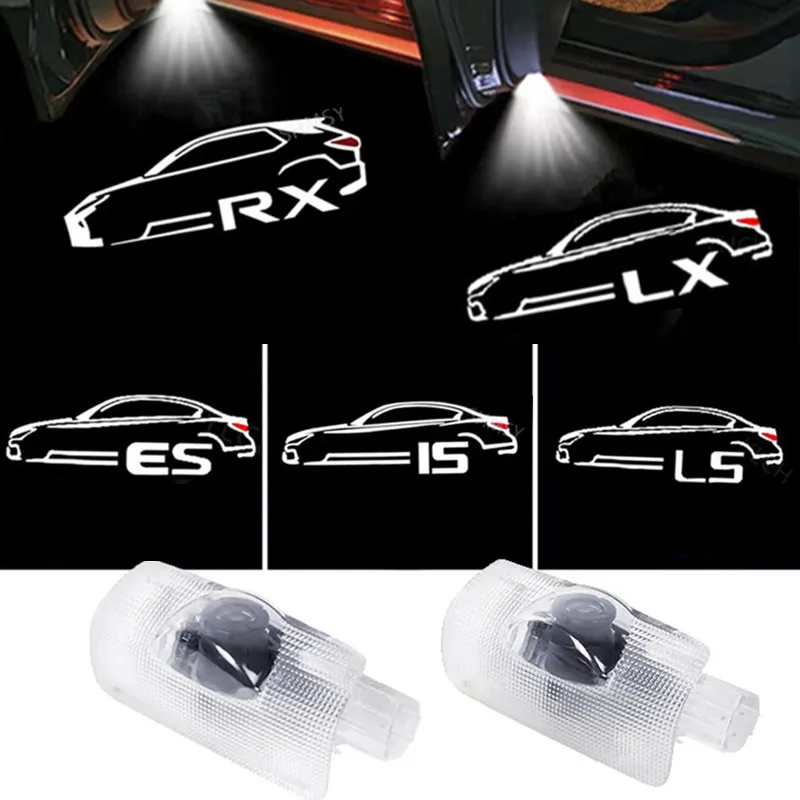 

LED Car Door Logo Light Projector Laser Ghost Shadow Welcome Lamp For Lexus LS LX GS ES350 IS200 RX450h GX470 LS46 IS250 RX350