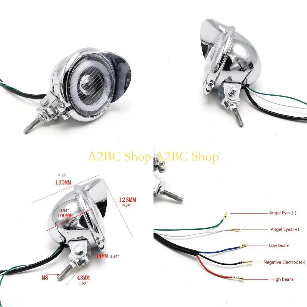 A2BC Commonly Used 12V Motorcycle Eye LED Headlamp Spot Light