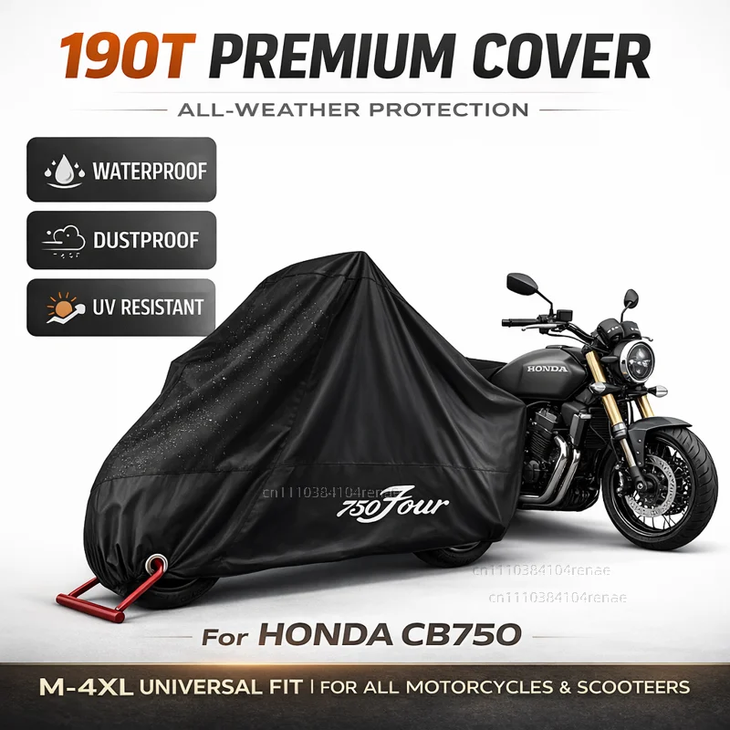 

Чехол для мотоцикла HONDA CB750 CB 750 HORNET 2023 190T, водонепроницаемый, пылезащитный, с защитой от ультрафиолета, всесезонный
