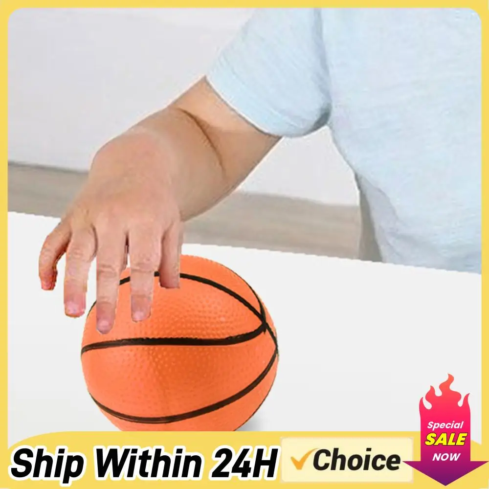 10Pcs 10cm Inflatable Basketball PVC Mini Orange Basketballs Summer Beach Basketball Inflatable Beach Balls for Indoor Sports