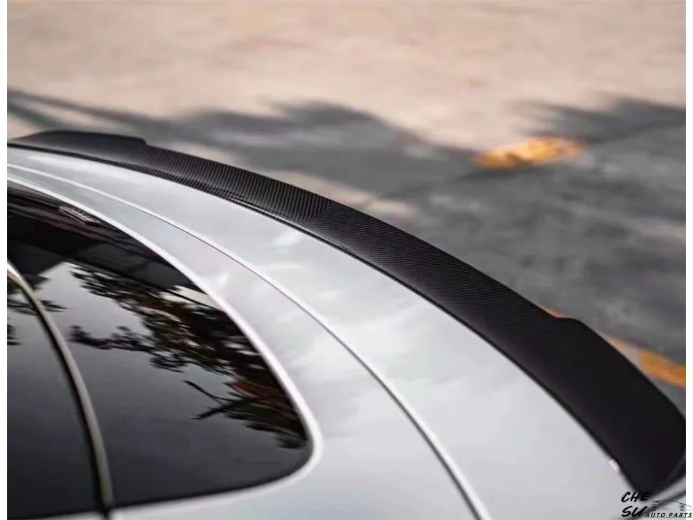 High Quality Carbon Fiber Rear Spoiler Body Kit for Porsche Taycan Upgraded T-style Car Customization Kit Car Tools Car Supplies