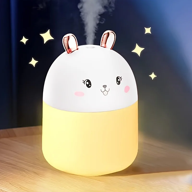 1 шт., портативный USB-увлажнитель воздуха и ночник |   , Офис, Общежитие, Машина |   Очаровательный |   Безопасный, милый увлажнитель воздуха, свежий воздух