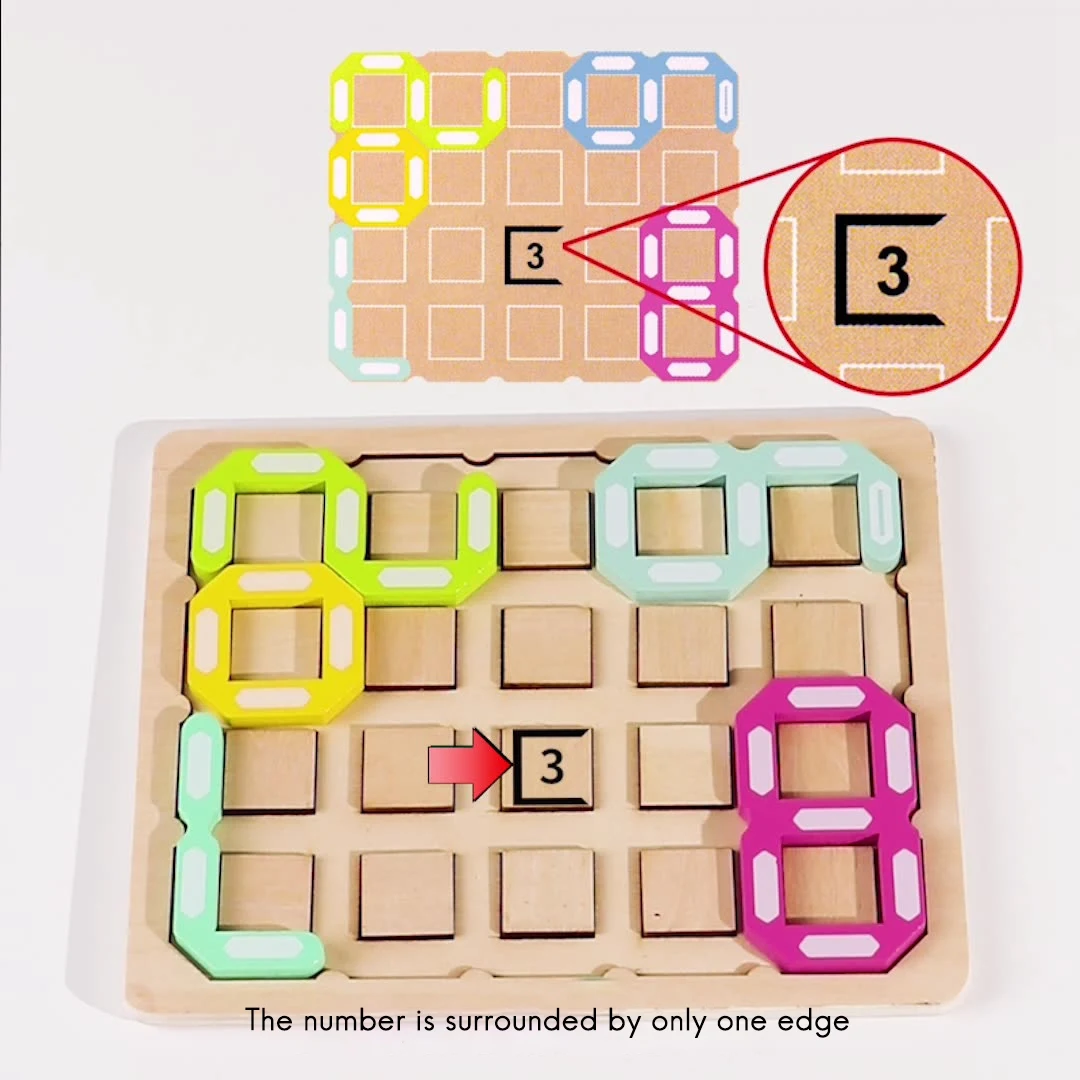 Holz digitales Spielzeug für Kinder Kinder Erleuchtung Lehre hilft digitales kognitives Labyrinth finden Lernspiel zeug Geschenke