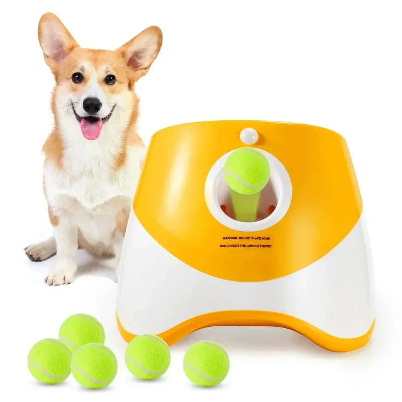 Automatic Pet Throw Jump Ball Dog Catapult Ball Launcher Dog Toy Bulldog Toy Tennis Machine Automatic Pet Throw