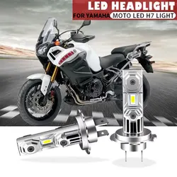 Motorcycle Headlight 12000LM 60W H7 CSP LED Bulbs Headlight Fanless Wireless Mini Size Design For Super Tenere XTZ1200 2012-2015