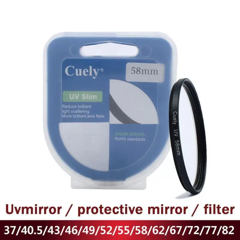 37mm ~ 58mm Ultra-thin UV Filter Protective Film Suitable For Nikon Olympus Camera Lens P1O4