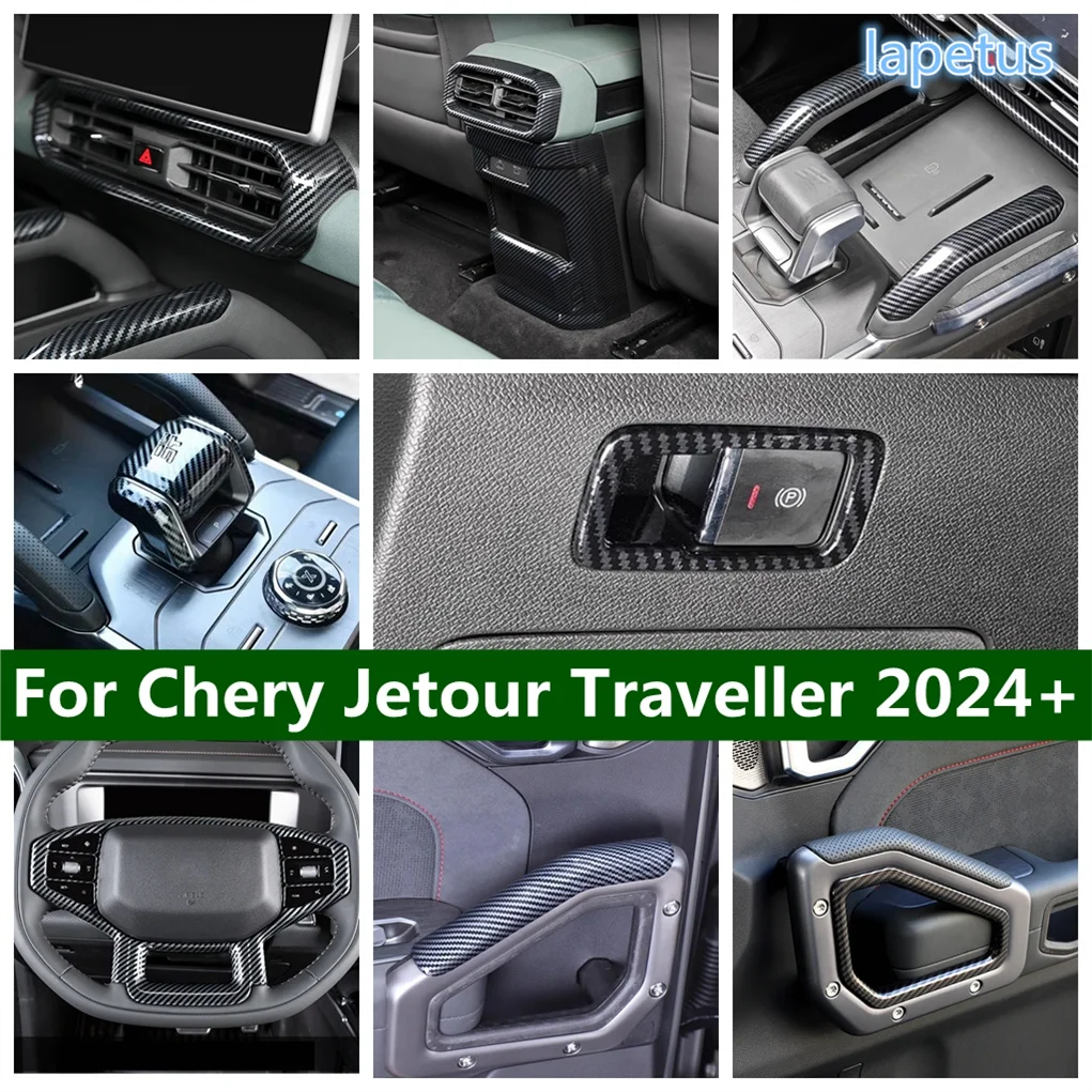 

ABS Gear Shift Head Air Conditioner Vent Steering Wheel Door Armrest Stripes Cover Trim Fit For Chery Jetour Traveller 2024 2025