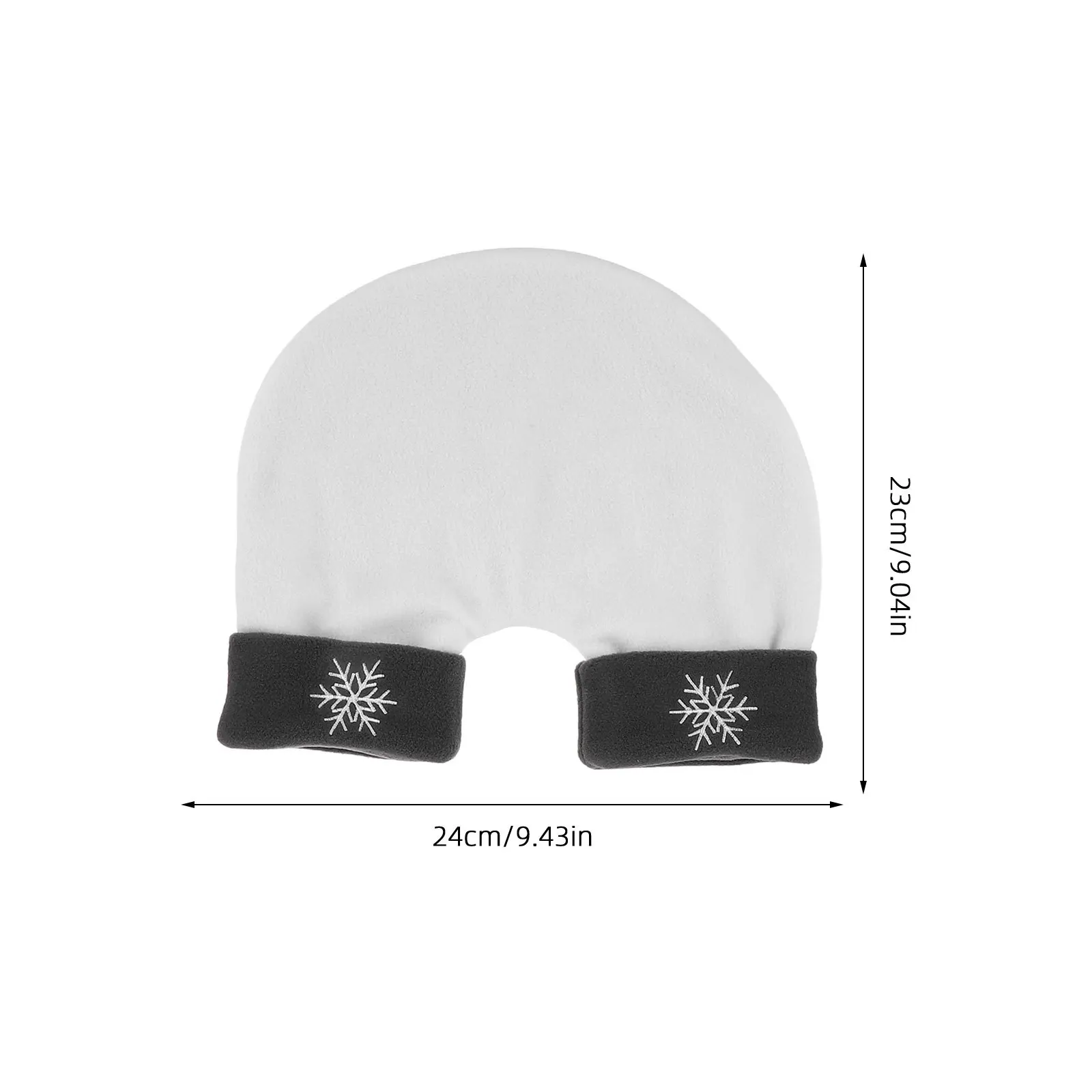 مجموعة واحدة من قفازات اليد للأزواج - قفازات صوف بطبقة مع تصميم ندفة الثلج الأنيق مثالية للسفر في الشتاء في الهواء الطلق