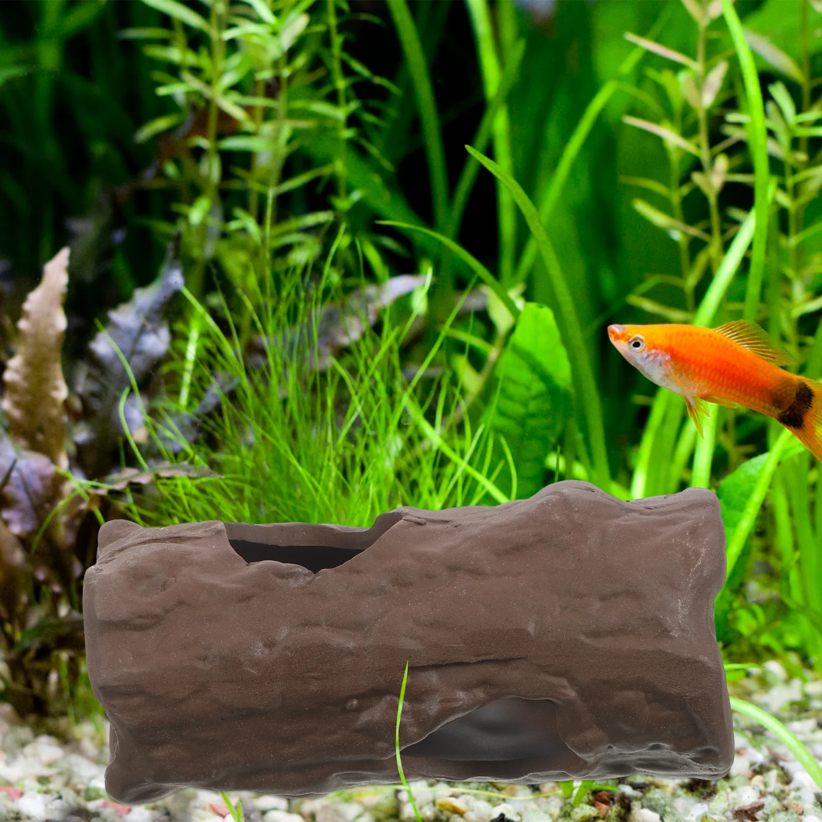 

Fish Tank Accessory Shrimp Spawn Cave Realistic Lifelike Design Safe Hideout Ornament Exquisite Details Shrimp Cave