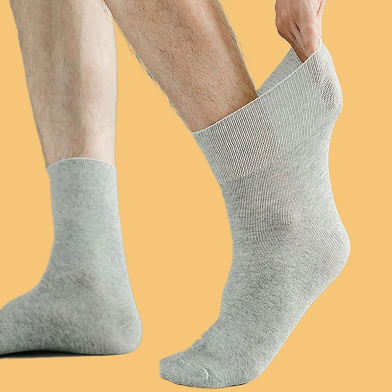 5 Paar Mode bequeme Baumwolle Freizeit socken Herren schwarz weiß grau Socken atmungsaktive geruchs neutrale Mittels ocken