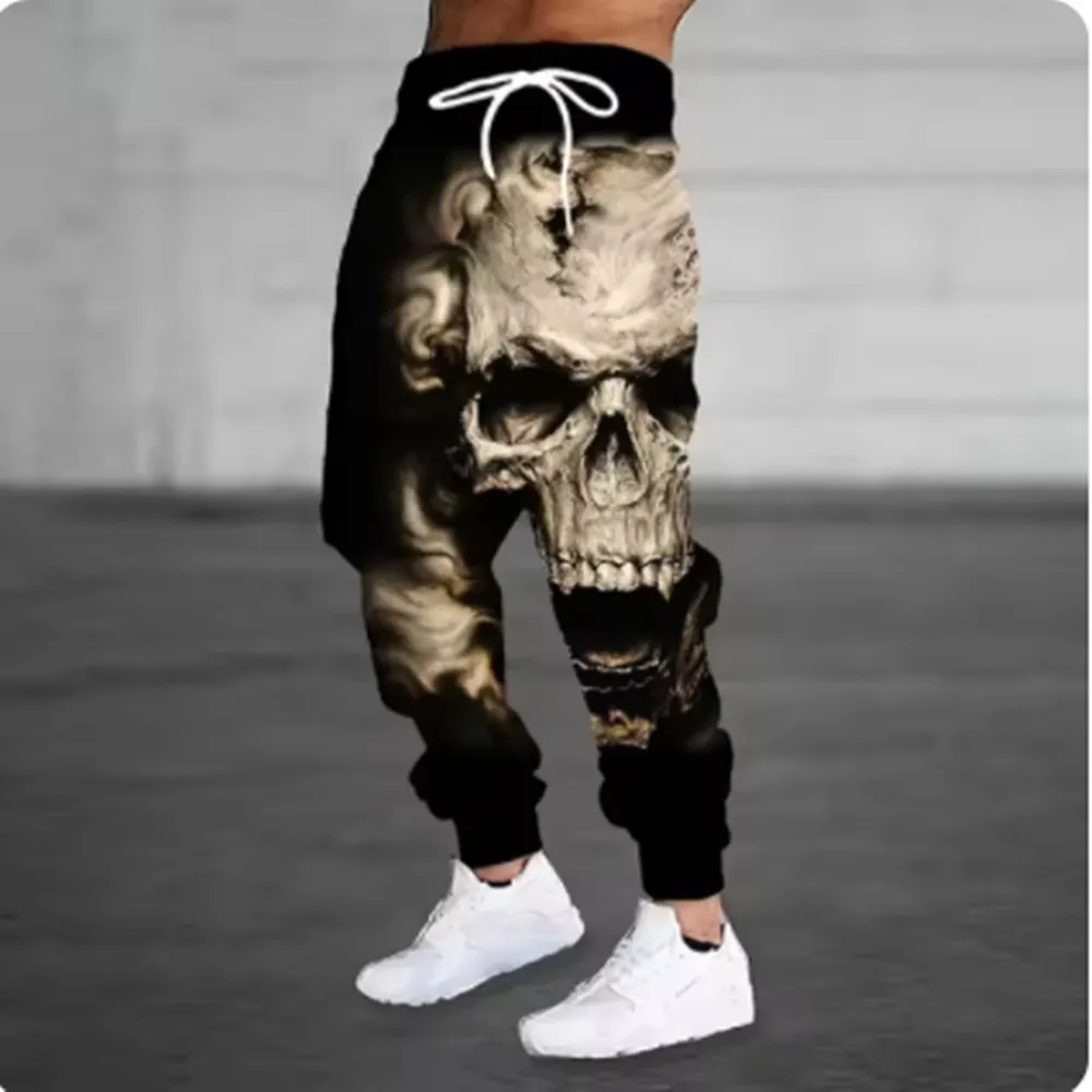 سراويل رياضية مطبوعة ثلاثية الأبعاد للرجال ، هيكل ميكانيكي ، شارع محايد ، ركض غير رسمي ، موضة ، جديد ، خريف ، Z0122