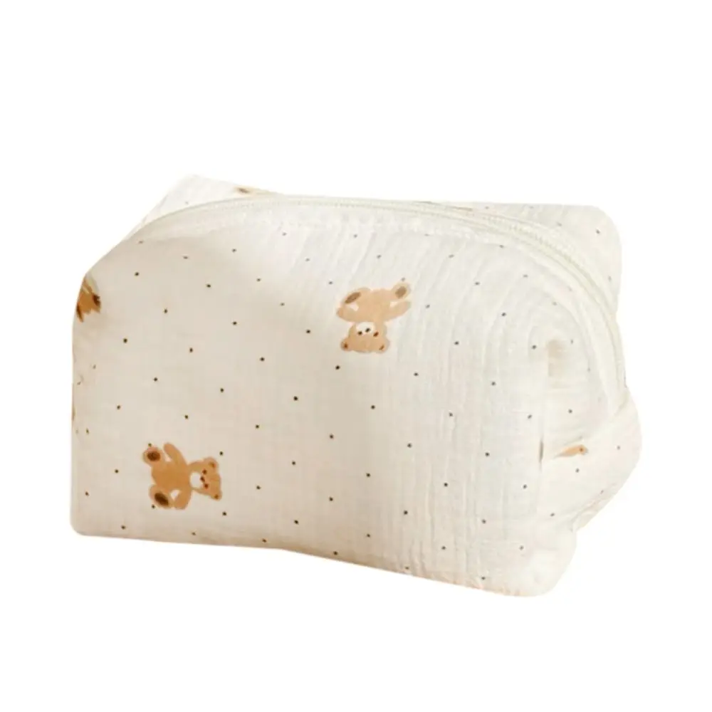 

Accessories Cute Travel Toiletry Bag Soft Large Capacity Makeup Organizer Cotton Cosmetic Pouch
