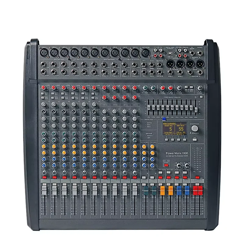 

Высококачественный оптовый микшер Powermate 1000-3, двойной 99 DSP, профессиональный цифровой аудиомикшер, микшер