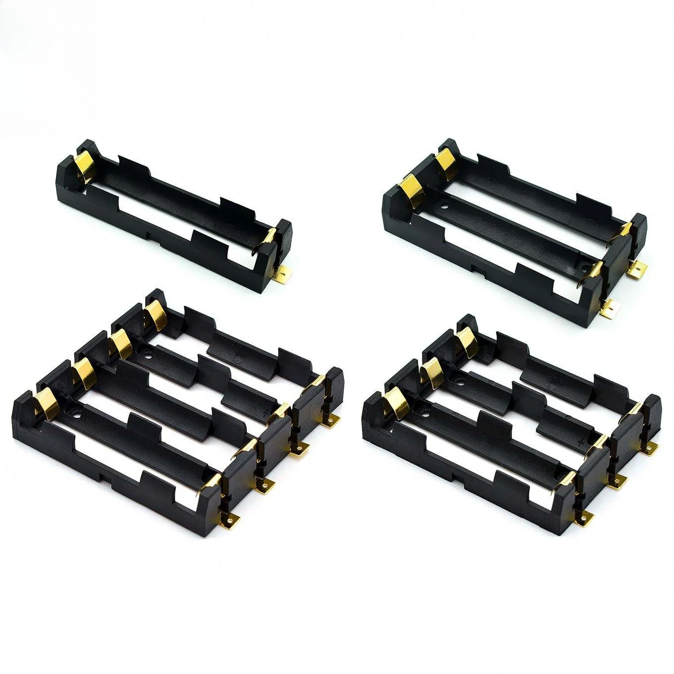 18650 SMT Battery Holder 18650 3.7V Battery Box Storage Case Container Power Bank with Bronze Pins