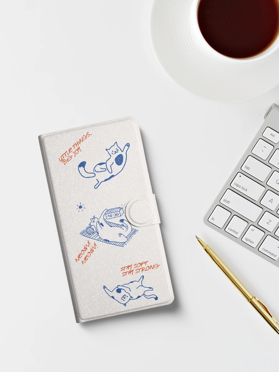 Twosheep Magnetisch Abnehmbares Etui für Boox Palma2pro Boox Palma2 Bigme Hibreak Pro Color 6,13 Zoll Auto-Schlaf/Aufwach-Funktion Linienkunst Katze – Detail 9