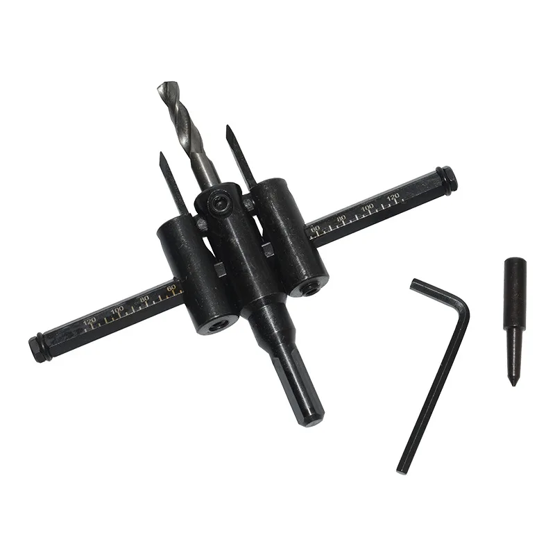 

40-120mm Adjustable Metal Wood Circle Hole Saw Drill Bit Cordless Circle Cutter DIY Tool