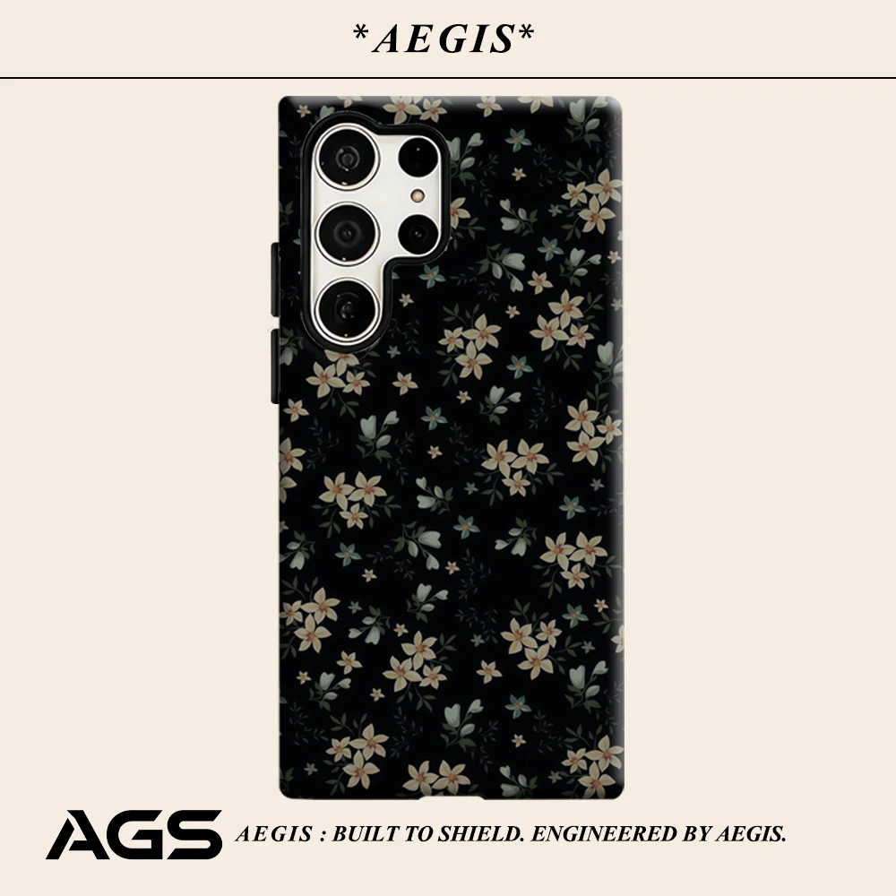 Dark Night Star Phone Case for Samsung Galaxy S25 Ultra S24 S23 Ultra Plus Glossy Double-layer Back Cover