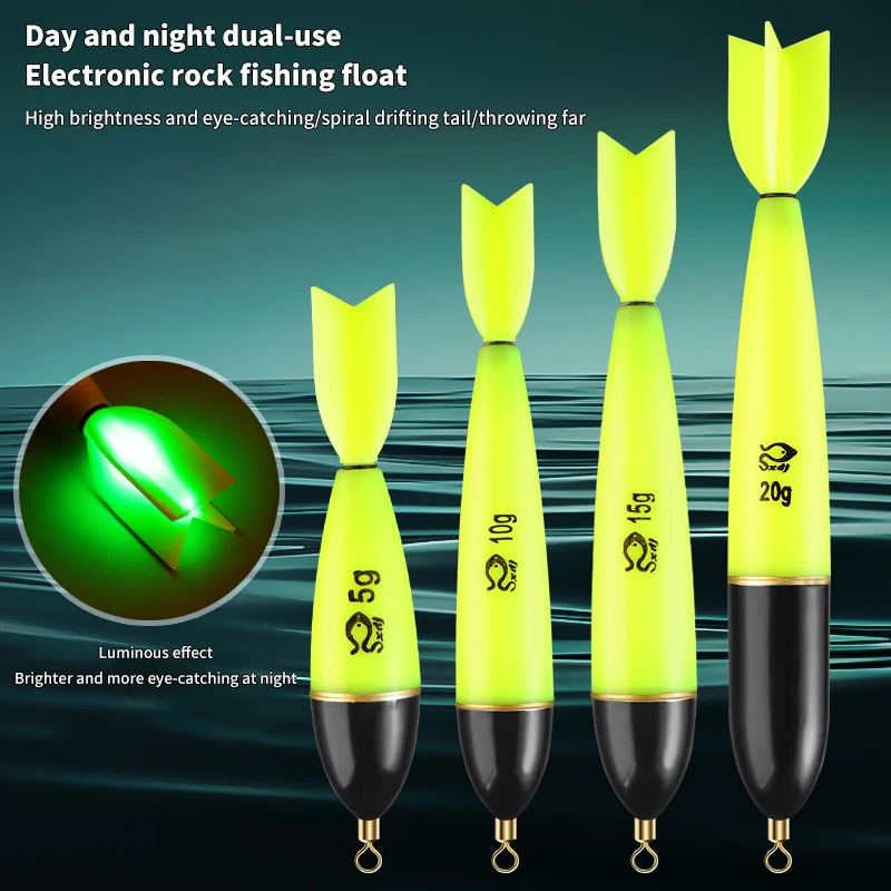 

5g/10g/15g/20g Luminous Fishing Float Long Vertical Night Lighting Fishing Floats Bobber For Fishing Floats Fishing Accessories