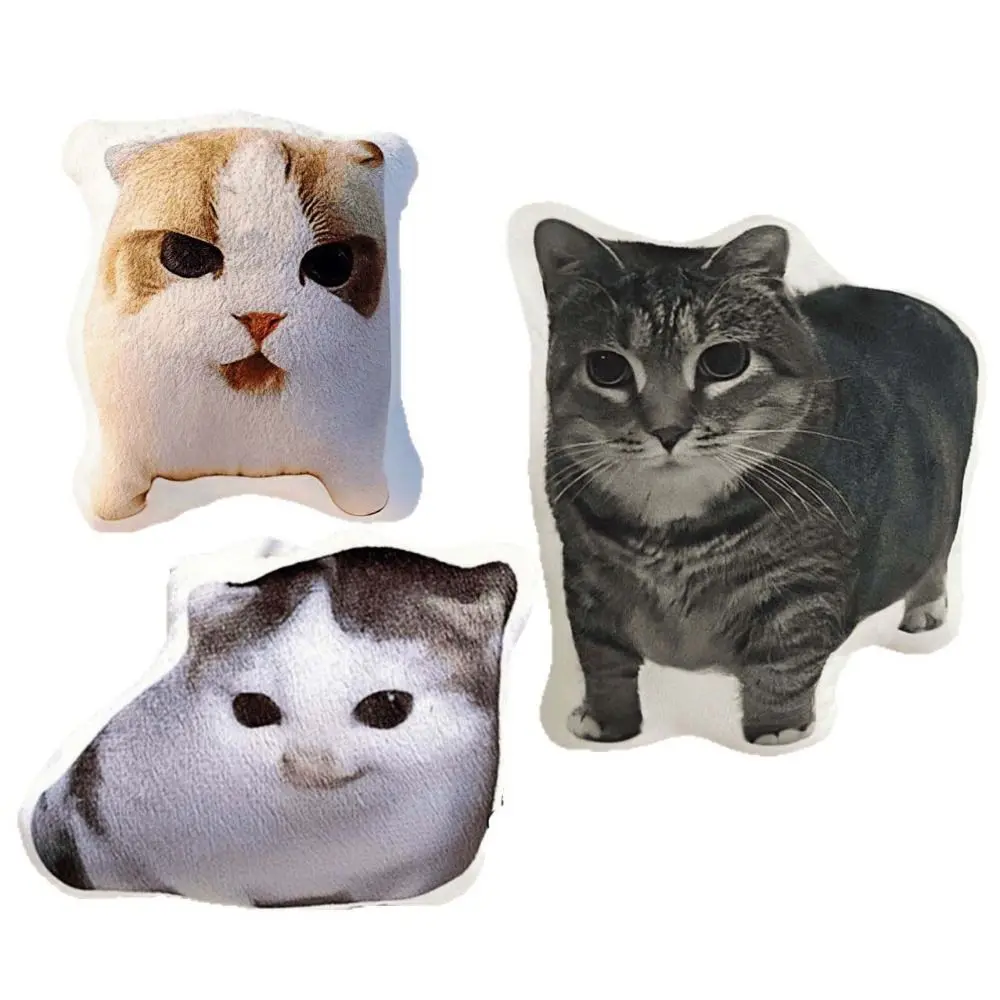 With Sound Cat Voice Keychain Bag Pendant Kitten Voice Funny Meme Keyring Cartoon Stuffed Animal Oiiai Sounder Keyring Backpacks