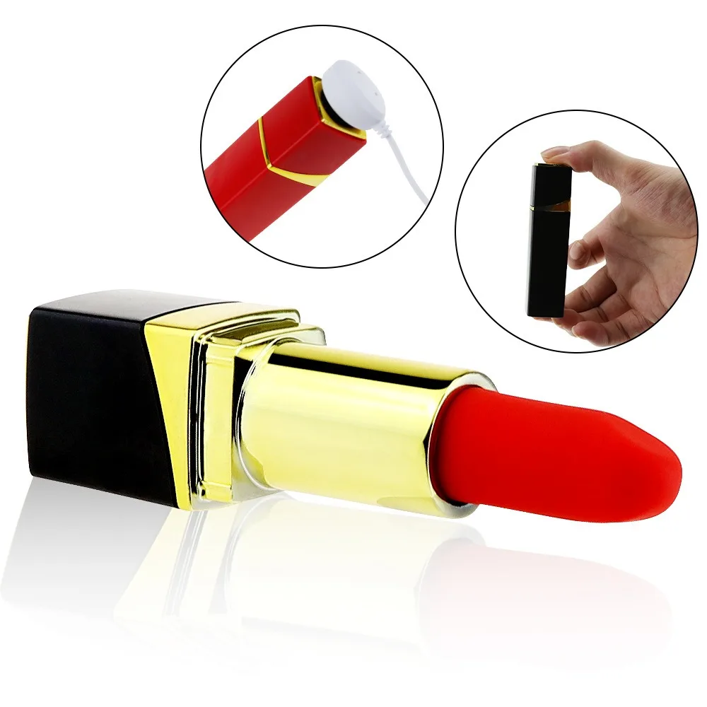 Magnetic suction charging lipstick jump egg female massage vibration masturbation AV stick