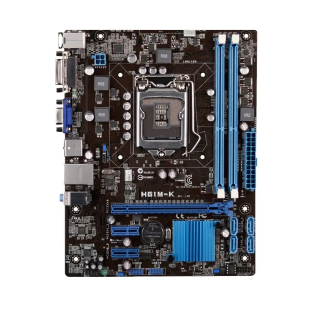 

For H61M-K motherboard for intel LGA 1155 DDR3 USB2.0 16GB DVI VGA H61 desktop motherboard board