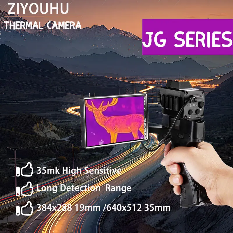 Thermal Imaging Monocular Handheld for Jungle Hunting Long Distance Pseudo-Color Hot Spot Detection JG-319 JG-635
