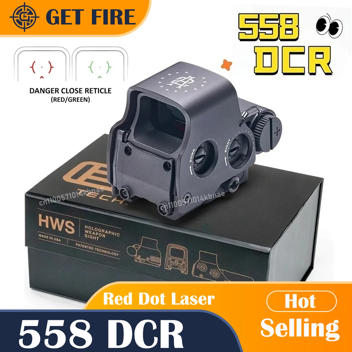 HWS EXPS3 DCR شبكاني 558 المجسم ريد دوت البصر QD بندقية الصيد نطاق خطر إغلاق شبكاني ل 20 مللي متر Picatinny السكك الحديدية