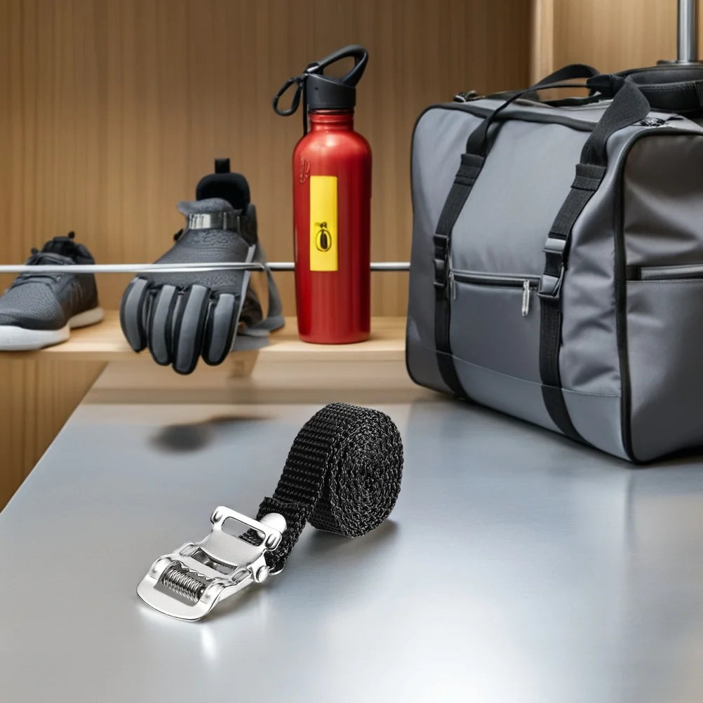 

7Pcs Bicycle Pedal Straps Adjustable Anti-Slip Clamp Lock Foot Bands for Exercise Bike Cycling Safety Stability