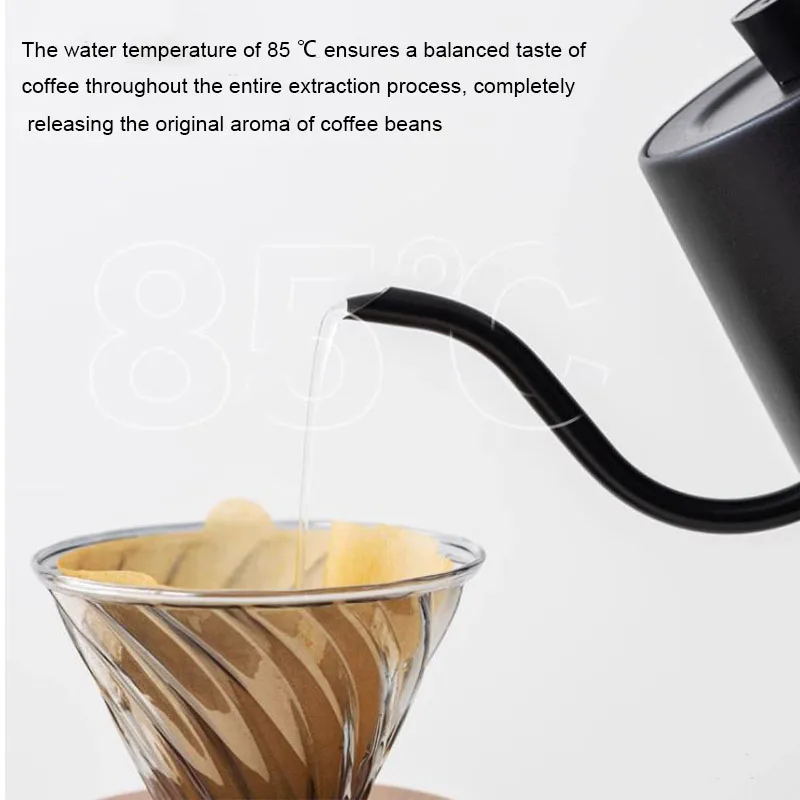 지능형 온도 제어 냄비, 가정용 미세 입 손 세척 커피 포트, 전기 물 냄비, 급속 가열 주전자, 800ml