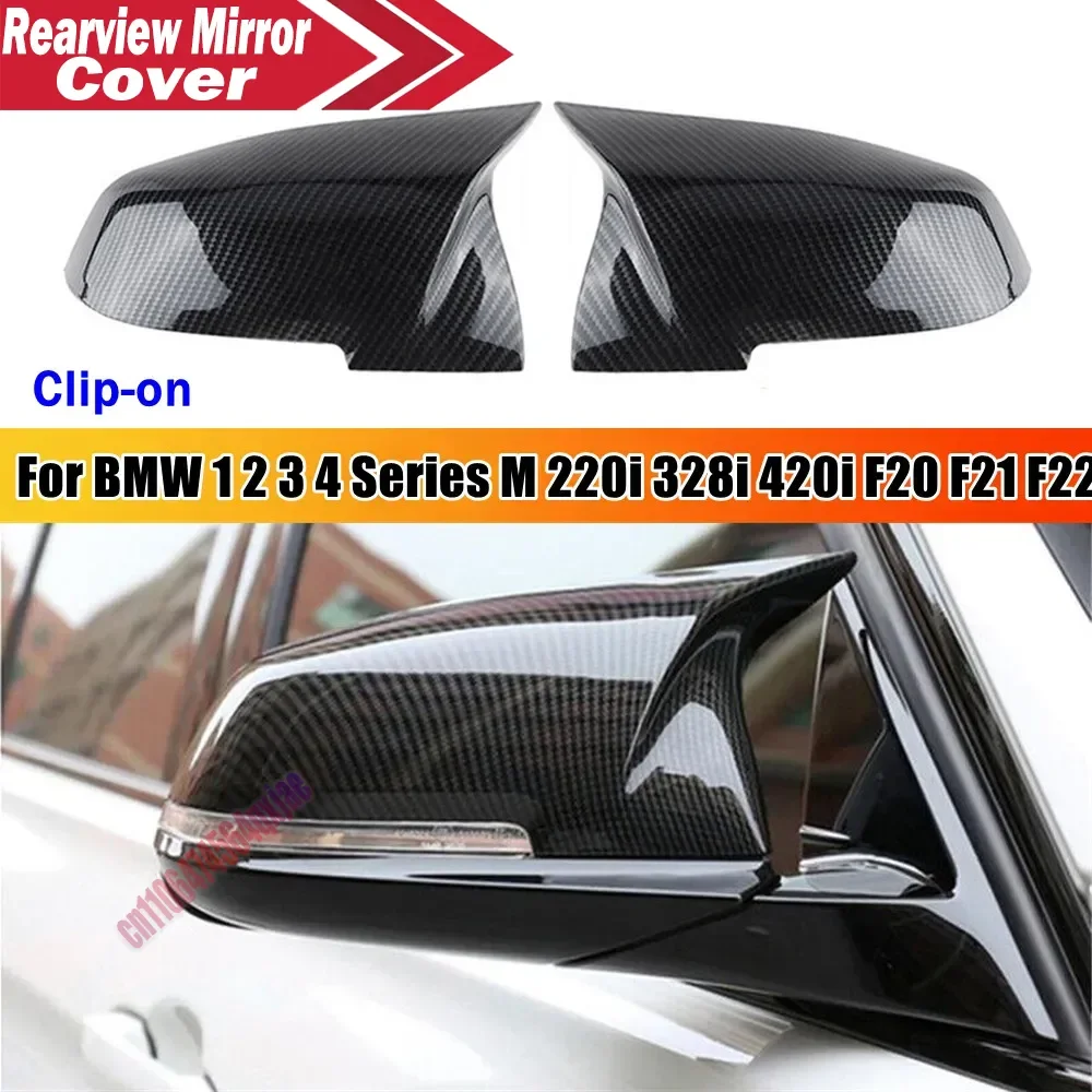 For BMW 1 2 3 4 Series M 220i 328i 420i F20 F21 F22 ABS Car Rearview Side Mirror Cover Wing Cap Exterior Door Trim Replacement