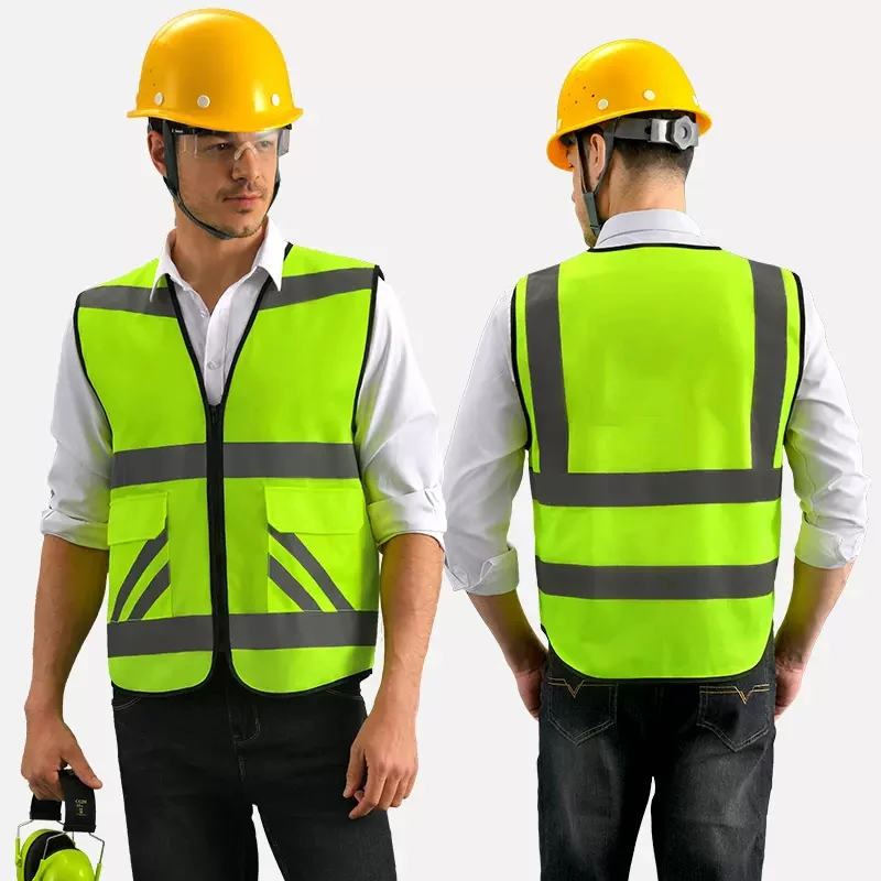 Reflective Vest Running Riding Jogging Safety Vest with Pocket Hi Vis Cycling Vest Hi Viz Vest Motorcycle