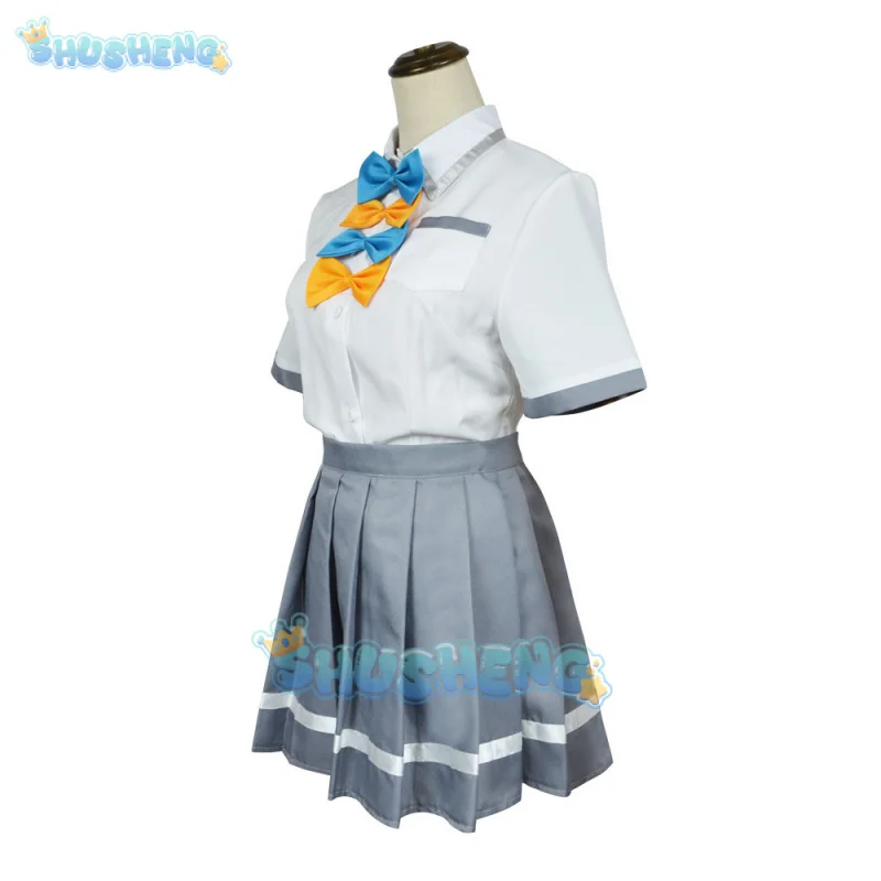 Anime Makeine troppo molti perdere Heroines Anna Yanami Costume Cosplay Chika Komari JK gonna limone Yakishio Halloween per le donne