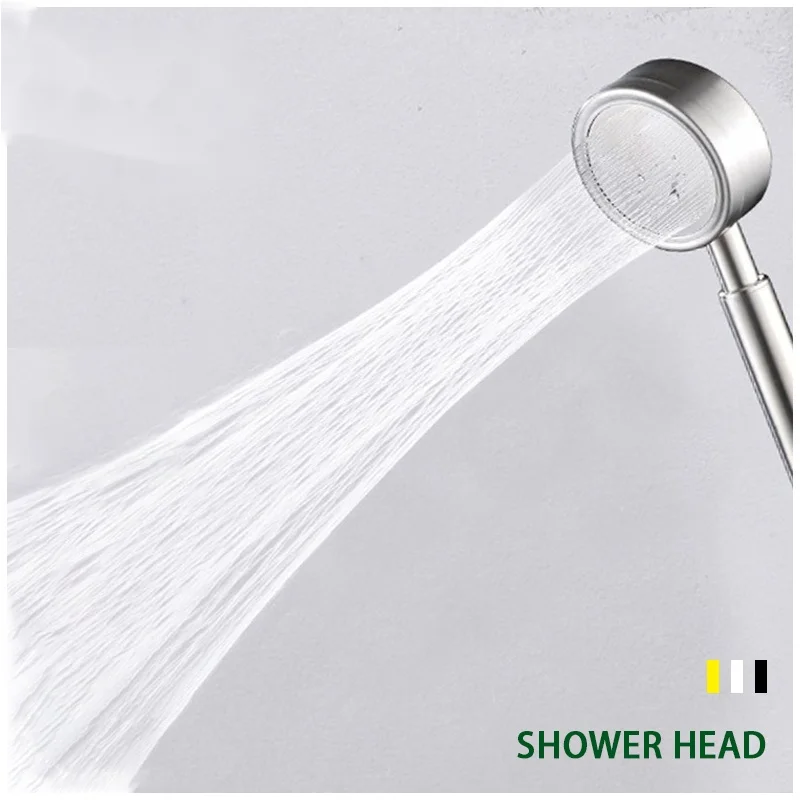 BAOKEMO Stainless Steel Bathroom Handheld Shower Head High Pressure Water Saving Sprayer Nozzle Supercharged Rainfall Modes