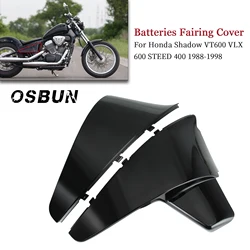 Battery Batteries Side Fairing Cover ABS Battery Side Fairing Cover For Honda Shadow VT600 VLX 600 STEED400 1988-1998 Motorcycle