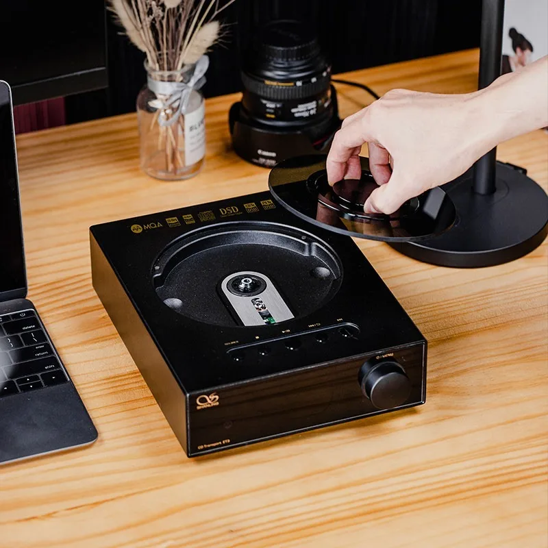 High Res CD Player Digital Transport with HDD MQA Full Unfolding DSD Upsampling USB Output for HiFi System
