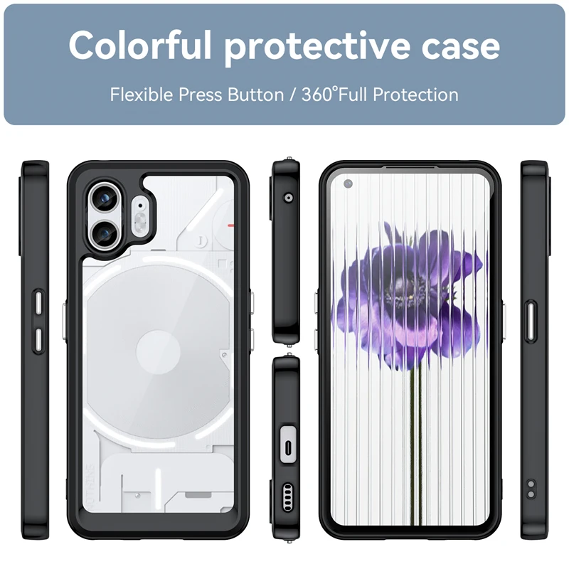 For Nothing Phone 2 Case for Nothing Phone 2 Cover Shell Bumper Coque Capa Para Silicone Back Phone Case for Nothing Phone 2 1
