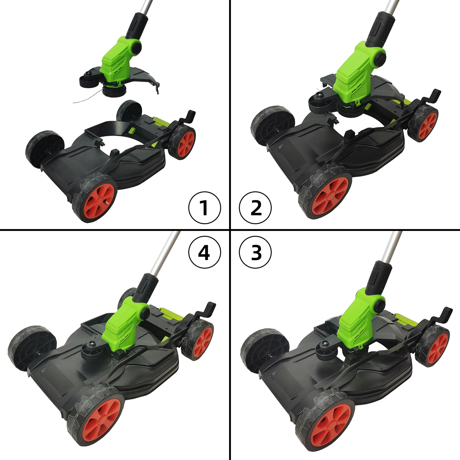VERTAK-A 3 in 1 Portable Cordless Lawn Mower & Li-ion Battery Power String Grass Trimmer & Household Adjustable Lawn Edger