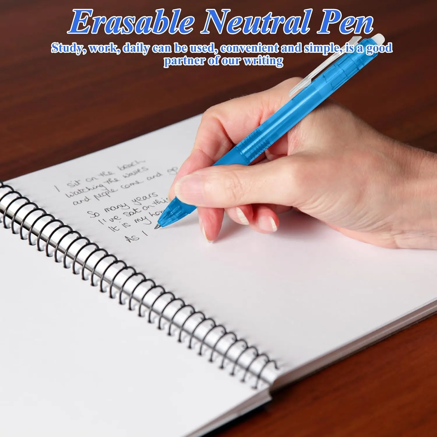 16Pcs 1.0mm Erasable Gel Ink Pen Refills Compatible with Frixion Friction Smooth Writing Multicolor Retractable Fine Point Pen view 5