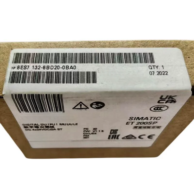 

6ES7132-6BD20-0BA0 ET 200SP Digital Output Module 4 pcs 24V DC/2A Standard 6ES7 132-6BD20-0BA0 New in Box