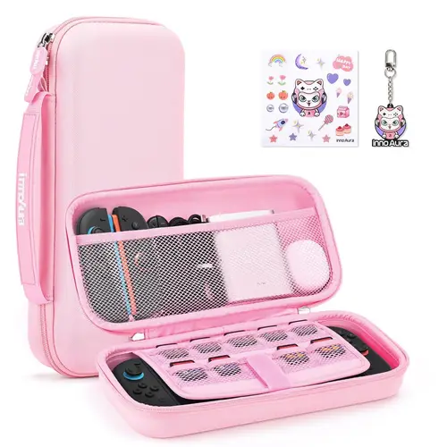 Funda protectora de carcasa dura EVA para Nintendo Switch 2, resistente a los golpes, impermeable, bolsa de almacenamiento portátil con 19 ranuras para tarjetas de juego