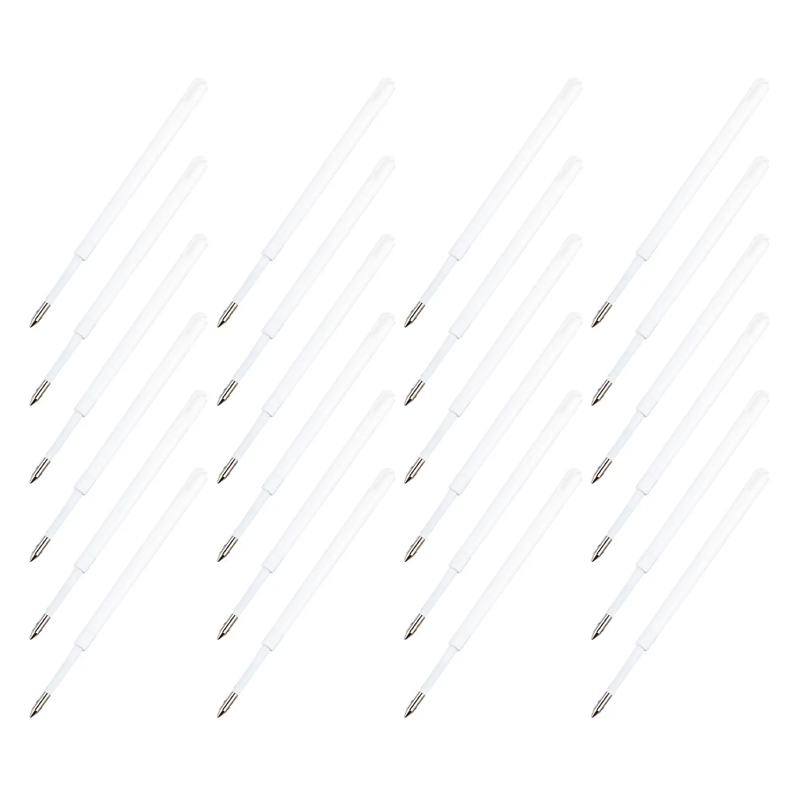 

100Pcs Retractable Ballpoint Pen Refills 1.0mm Black Ink Pen Cartridge Replacement for Office School Note Taking