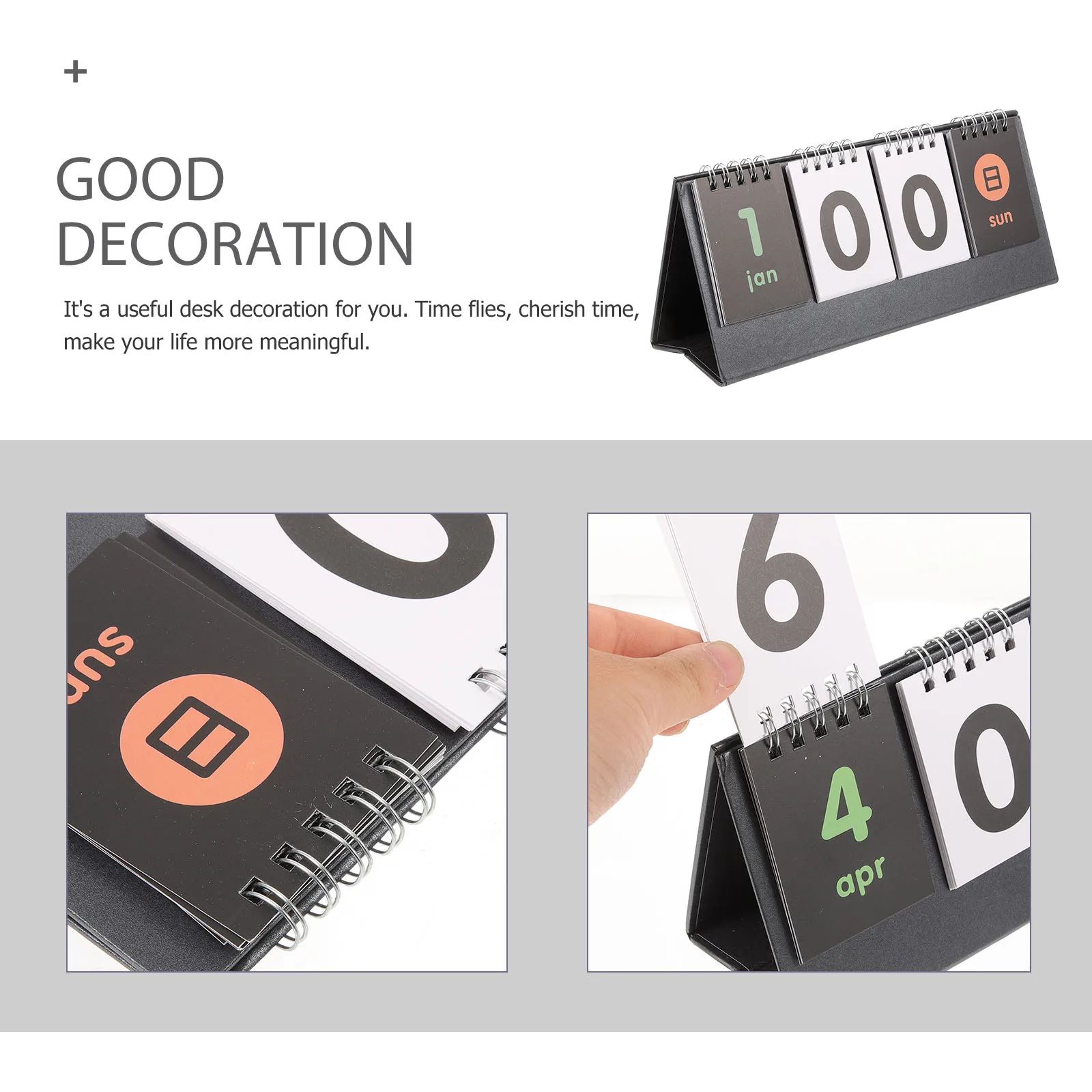 

2 Pcs Countdown Calendar Table Decoration Decorative Decorations Daily Schedule Home Paper Accessory